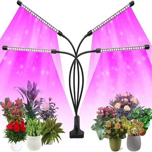 4 Heads Indoor Plants Full Spectrum LED Grow Light Plant Growing Lamp Light 4 Heads Indoor Plants Full Spectrum LED Grow Light Plant Growing Lamp Light