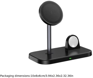 Portable 2 In 1 Wireless Fast Charging Station For IPhone 16/15/14/13/12 Series, Airpods Pro, Fast Wireless Charger Dock For IWatch 10/9/8/7/Ultra/SE Portable 2 In 1 Wireless Fast Charging Station For IPhone 16/15/14/13/12 Series, Airpods Pro, Fast Wireless Charger Dock For IWatch 10/9/8/7/Ultra/SE