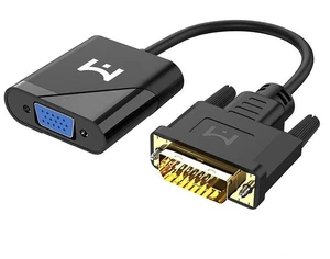 1080p Active Cable Adapter Converter DVI-D 24+1 Pin Male to VGA 15 Pin Female US 1080p Active Cable Adapter Converter DVI-D 24+1 Pin Male to VGA 15 Pin Female US