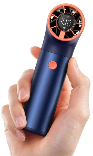 Portable Handheld Fan, 7 Speeds Aluminum Case Mini Fan, Powerful Turbo 19000 RPM High Speed Aero Ultra, 15H Max Cooling Time, Pocket Rechargeable Personal Small Travel GIfts Blue Portable Handheld Fan, 7 Speeds Aluminum Case Mini Fan, Powerful Turbo 19000 RPM High Speed Aero Ultra, 15H Max Cooling Time, Pocket Rechargeable Personal Small Travel GIfts Blue