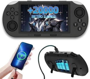 SF3000 Retro Handheld Game Console, 4.5 inch IPS Screen Preloaded 20000+ Classic Games, Double Joystick, Mini, Portable Game Player, Support Video, Audio, Black SF3000 Retro Handheld Game Console, 4.5 inch IPS Screen Preloaded 20000+ Classic Games, Double Joystick, Mini, Portable Game Player, Support Video, Audio, Black