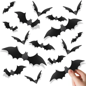 140Pcs Bats Halloween Decorations Party Supplies, Realistic PVC 3D Black Scary Bat Stickers for Creepy Home Decor Halloween Party Decorations DIY Wall Window Decal Bathroom Indoor 140Pcs Bats Halloween Decorations Party Supplies, Realistic PVC 3D Black Scary Bat Stickers for Creepy Home Decor Halloween Party Decorations DIY Wall Window Decal Bathroom Indoor