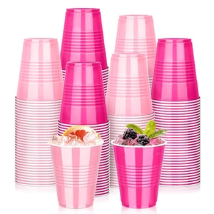 50 PCS 12 OZ Plastic Party Cups, Pink and Hot Pink Disposable Cup | Disposable Drinking Cup for Valentine's Galentine's Day Bachelor New Year Wedding Birthday Gathering Festive Celebrations 50 PCS 12 OZ Plastic Party Cups, Pink and Hot Pink Disposable Cup | Disposable Drinking Cup for Valentine's Galentine's Day Bachelor New Year Wedding Birthday Gathering Festive Celebrations
