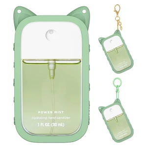 1 Pack Silicone Case Compatible with Touchland Hand Sanitizer Spray (Fit for 1 FL OZ/30 mL Ver), Portable keychain Cute Color Ears (Light green) 1 Pack Silicone Case Compatible with Touchland Hand Sanitizer Spray (Fit for 1 FL OZ/30 mL Ver), Portable keychain Cute Color Ears (Light green)