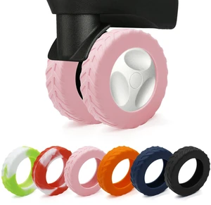 Luggage Wheel Covers, Anti Dust & Scratch, For 2-2.4" wheels - Pink | Luggage Compartment Wheel Protection Cover 8-Pack, Noise Reducing Suitcase Wheel Protector, For Most Carry on/Travel Bags Luggage Wheel Covers, Anti Dust & Scratch, For 2-2.4" wheels - Pink | Luggage Compartment Wheel Protection Cover 8-Pack, Noise Reducing Suitcase Wheel Protector, For Most Carry on/Travel Bags