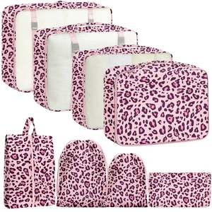 Packing Cubes for Travel - 8 Set Luggage Organizer Bags for Family, Mesh Breathable Packing Cubes for Suitcases Durable Travel Essentials Bags Set Packing Cubes for Travel - 8 Set Luggage Organizer Bags for Family, Mesh Breathable Packing Cubes for Suitcases Durable Travel Essentials Bags Set