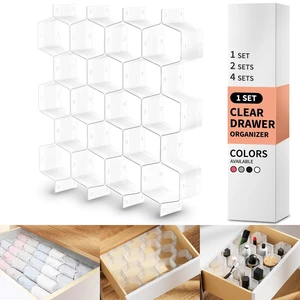 Honeycomb Separator Adjustable Drawer Organizer Divider for Underwear Belt-Scarf Socks Organizer (White(1pc)) Honeycomb Separator Adjustable Drawer Organizer Divider for Underwear Belt-Scarf Socks Organizer (White(1pc))