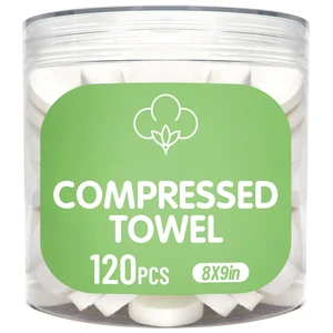 120 Pcs Mini Compressed Towels, Disposable Face Compressed Towel, Compressed Cotton Hand Wipe, Camping Towel, Portable Compressed Coin Tissue for Travel/Home/Outdoor Activities 120 Pcs Mini Compressed Towels, Disposable Face Compressed Towel, Compressed Cotton Hand Wipe, Camping Towel, Portable Compressed Coin Tissue for Travel/Home/Outdoor Activities