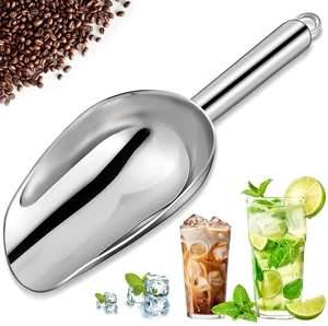 Premium 6oz Ice Scoop for Freezer - Multipurpose Metal Ice Scoop for Ice Machine - Stainless Steel Small Ice Scooper for Ice Bucket - Kitchen Gadgets Cookie Flour Pet Dog Food Scoop Premium 6oz Ice Scoop for Freezer - Multipurpose Metal Ice Scoop for Ice Machine - Stainless Steel Small Ice Scooper for Ice Bucket - Kitchen Gadgets Cookie Flour Pet Dog Food Scoop