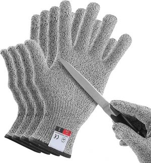 4 PCS (M+L) Cut Resistant Gloves Food Grade Level 5 Hand Protection,Kitchen Cut Gloves (Large+Medium) 4 PCS (M+L) Cut Resistant Gloves Food Grade Level 5 Hand Protection,Kitchen Cut Gloves (Large+Medium)