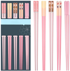 5 Pairs Pink Fiberglass Chopsticks, Non-Slip Reusable | Food-Safe, Heat-Resistant to 356°F, Dishwasher-Safe, Lightweight, Ergonomic Grip, Unique Family Set, Ideal for Sushi/Ramen 5 Pairs Pink Fiberglass Chopsticks, Non-Slip Reusable | Food-Safe, Heat-Resistant to 356°F, Dishwasher-Safe, Lightweight, Ergonomic Grip, Unique Family Set, Ideal for Sushi/Ramen