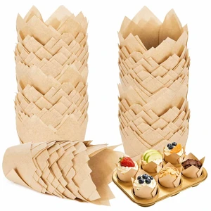 200 Pcs Tulip Cupcake Liners For Baking, Greaseproof Muffin Liners | Unbleached Parchment Paper Cups, Non-Stick Standard Size Cupcake Wrappers for Party, Christmas, Wedding, Birthday 200 Pcs Tulip Cupcake Liners For Baking, Greaseproof Muffin Liners | Unbleached Parchment Paper Cups, Non-Stick Standard Size Cupcake Wrappers for Party, Christmas, Wedding, Birthday