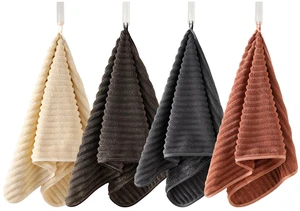 4 Pack Microfiber Hand Towels 14×29.6 Inches Absorbent Quick Dry | Luxury Towels Set Multi Use for Bathroom Kitchen Shower Spa Gym Pool 4 Pack Microfiber Hand Towels 14×29.6 Inches Absorbent Quick Dry | Luxury Towels Set Multi Use for Bathroom Kitchen Shower Spa Gym Pool