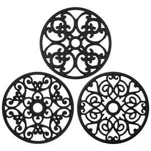 3PCS Heat Resistant Silicone Trivet Mats for Hot Dishes | Non-Slip Flexible, Protects Table & Countertop, For Pots Pans Teapots, Modern Kitchen Decor 3PCS Heat Resistant Silicone Trivet Mats for Hot Dishes | Non-Slip Flexible, Protects Table & Countertop, For Pots Pans Teapots, Modern Kitchen Decor