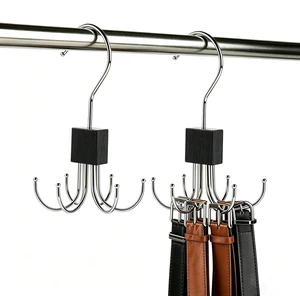 2PCS Belt Hanger for Closet, 12-Hooks Belt Organizer for Max 48 Belts or Ties, Rotatable Belt Rock Save Closet Space, Black Hanging Holder Storage for Belt, Tie, Bra, Tank Top, Purse 2PCS Belt Hanger for Closet, 12-Hooks Belt Organizer for Max 48 Belts or Ties, Rotatable Belt Rock Save Closet Space, Black Hanging Holder Storage for Belt, Tie, Bra, Tank Top, Purse