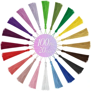 Bookmark Tassels Charm Craft Decoration 20 Colors | Handmade Tassel for Book Mark Accessory with Colorful Ornament Gift for DIY Jewelry Making Bulk Bookmark Tassels Charm Craft Decoration 20 Colors | Handmade Tassel for Book Mark Accessory with Colorful Ornament Gift for DIY Jewelry Making Bulk