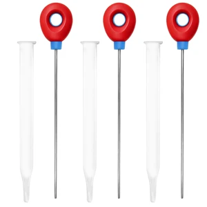 3Pcs Cake Baking Tester Stainless Steel, Reusable Doneness Testing Stick for Baking Tools, Professional Skewer Probe for Cakes Bread Cupcakes Brownies Muffins & Pastries 3Pcs Cake Baking Tester Stainless Steel, Reusable Doneness Testing Stick for Baking Tools, Professional Skewer Probe for Cakes Bread Cupcakes Brownies Muffins & Pastries