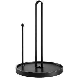 Paper Towel Holder Countertop, Black Paper Towels Holder for Kitchen, Kitchen Roll Dispenser, Standing Paper Towel Holder with Anti Slip Base Paper Towel Holder Countertop, Black Paper Towels Holder for Kitchen, Kitchen Roll Dispenser, Standing Paper Towel Holder with Anti Slip Base