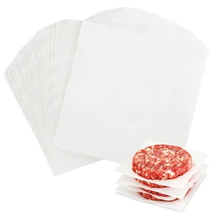 400PCS Patty Paper, 6x6 In White Wax Paper Squares, Non-Stick Burger Patty Paper for Separating Burgers, Butter, Cookies, Freezing, Baking and Candy Wrappe 400PCS Patty Paper, 6x6 In White Wax Paper Squares, Non-Stick Burger Patty Paper for Separating Burgers, Butter, Cookies, Freezing, Baking and Candy Wrappe