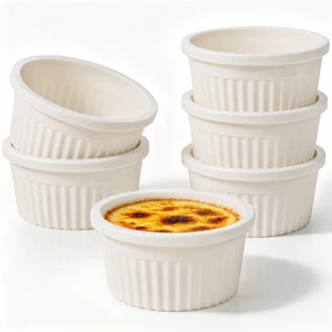 4 Oz Silicone Ramekins Oven Safe, Creme Brulee Ramekins with Frame | 6 Pack Shatterproof Dipping Bowls for Souffle, Pudding and Muffin, Nonstick Souffle Dish BPA-free, Air Fryer, Dishwasher Safe 4 Oz Silicone Ramekins Oven Safe, Creme Brulee Ramekins with Frame | 6 Pack Shatterproof Dipping Bowls for Souffle, Pudding and Muffin, Nonstick Souffle Dish BPA-free, Air Fryer, Dishwasher Safe