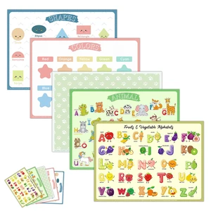 Disposable Placemats for Baby Kids Placemats for Restaurants Dining Table, Sticky Disposable Placemats for Toddlers - Animal, Fruit, Alphabet, Star, and Shape Designs, 40-Pack, 12x16 Inches Disposable Placemats for Baby Kids Placemats for Restaurants Dining Table, Sticky Disposable Placemats for Toddlers - Animal, Fruit, Alphabet, Star, and Shape Designs, 40-Pack, 12x16 Inches