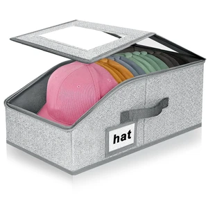 Hat Organizer for Baseball Caps Hat Storage with Clear Window Hat Organizer for Baseball Caps Hat Storage with Clear Window