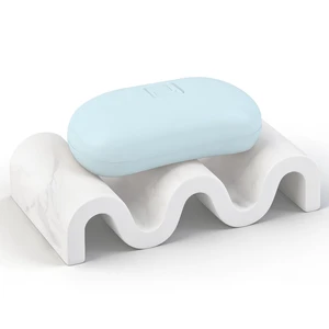 Diatomite Soap Dish Bar Soap Holder Quick Drying Sponge Tray, Marble White | Fast Drying, Self Draining Design Helps Keep Bar Soap Dry for Bathroom Sink, Shower & Kitchen Diatomite Soap Dish Bar Soap Holder Quick Drying Sponge Tray, Marble White | Fast Drying, Self Draining Design Helps Keep Bar Soap Dry for Bathroom Sink, Shower & Kitchen