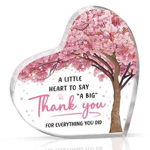 Thank You Gifts for Women, Appreciation Gifts Acrylic Heart Plaque, Birthday Christmas Thinking of You Gifts for Friend Grandma Mom Teacher Coworker Thank You Gifts for Women, Appreciation Gifts Acrylic Heart Plaque, Birthday Christmas Thinking of You Gifts for Friend Grandma Mom Teacher Coworker