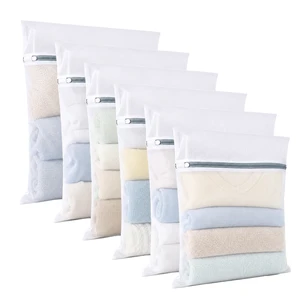 6 Pcs Mesh Laundry Bags for Delicates, Lingerie & Bra Washing,12 x 16 Inch | Soft and Durable, Reduces Friction and Pilling, Machine Washable, Reusable, Smooth Zipper, for Home, Dorm and Travel 6 Pcs Mesh Laundry Bags for Delicates, Lingerie & Bra Washing,12 x 16 Inch | Soft and Durable, Reduces Friction and Pilling, Machine Washable, Reusable, Smooth Zipper, for Home, Dorm and Travel