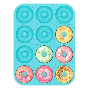 2 Inch Silicone Mini Donut Pan for Baking (1 PcsAqua) | BPA Free, Dishwasher Safe, Easy to Clean,for Healthy Baked Donuts, Bagels & Onion Rings 2 Inch Silicone Mini Donut Pan for Baking (1 PcsAqua) | BPA Free, Dishwasher Safe, Easy to Clean,for Healthy Baked Donuts, Bagels & Onion Rings