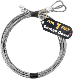 2 Pack 8.8FT Torsion Spring Garage Door Cable - 1/8''(3mm) Heavy-Duty 304 Stainless Steel Galvanized for 7FT Tall Garage Door 2 Pack 8.8FT Torsion Spring Garage Door Cable - 1/8''(3mm) Heavy-Duty 304 Stainless Steel Galvanized for 7FT Tall Garage Door