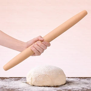 17 Inch French Rolling Pin, Wooden Dough Roller for Baking, Solid Wood Tapered Rolling Pin for Pizza, Pie Crust, Cookies, Pastry, Non-Stick, Easy Control Kitchen Baking Tool, Beech Wood 17 Inch French Rolling Pin, Wooden Dough Roller for Baking, Solid Wood Tapered Rolling Pin for Pizza, Pie Crust, Cookies, Pastry, Non-Stick, Easy Control Kitchen Baking Tool, Beech Wood