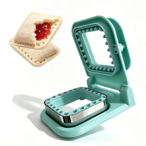 Crustless Sandwich Cutter and Sealer, Mold for Bread, Light Blue (Square) | Seals edges to lock in fillings, prevents mess. BPA-free, easy clean, dishwasher safe. 3.6-inch fits most bread. Crustless Sandwich Cutter and Sealer, Mold for Bread, Light Blue (Square) | Seals edges to lock in fillings, prevents mess. BPA-free, easy clean, dishwasher safe. 3.6-inch fits most bread.