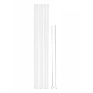 Cut-to-Fit Soft Silicone Tumbler Straws, 0.31" OD x 12.6", 6 Pack | Six 12.6-inch soft silicone tumbler straws with 0.31-inch OD, cut-to-fit length and two cleaning brushes. Cut-to-Fit Soft Silicone Tumbler Straws, 0.31" OD x 12.6", 6 Pack | Six 12.6-inch soft silicone tumbler straws with 0.31-inch OD, cut-to-fit length and two cleaning brushes.
