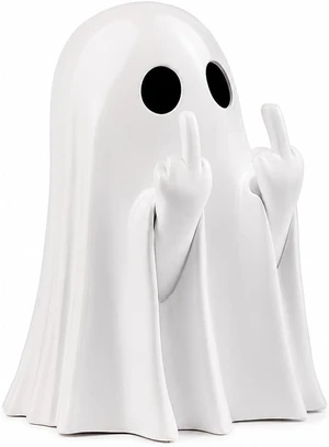 Halloween Ghost Figurine, Resin Ghost Statue Decorations, Spooky Home Decor | Cute Halloween Doll, Solid Resin Ghost Figurines Halloween Ghost Figurine, Resin Ghost Statue Decorations, Spooky Home Decor | Cute Halloween Doll, Solid Resin Ghost Figurines