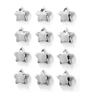 12PCS Silver Fridge Magnets Cute Star Refrigerator Magnet Set | Chrome Plastic Stars Decorative Magnetic Stickers 1*1 inch Medium Size Magnet For Home Kitchen Fridge Office Whiteboard 12PCS Silver Fridge Magnets Cute Star Refrigerator Magnet Set | Chrome Plastic Stars Decorative Magnetic Stickers 1*1 inch Medium Size Magnet For Home Kitchen Fridge Office Whiteboard