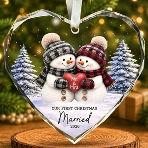 First Christmas Married Ornament 2026 - Wedding Gifts for Couples 2026 | Glass Ornament - Wedding Gifts for Couples 2026, Mr and Mrs Bridal Shower Gifts - 1st Christmas Married Ornament First Christmas Married Ornament 2026 - Wedding Gifts for Couples 2026 | Glass Ornament - Wedding Gifts for Couples 2026, Mr and Mrs Bridal Shower Gifts - 1st Christmas Married Ornament