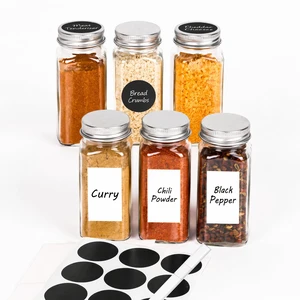 6Pcs 4oz Spice Jars with Label, Empty Seasoning Containers with Shaker Lids | Dual Label System | Multiple Scenarios | Dual-Lid Design | Durable Food-Grade Glass | Space-Saving 6Pcs 4oz Spice Jars with Label, Empty Seasoning Containers with Shaker Lids | Dual Label System | Multiple Scenarios | Dual-Lid Design | Durable Food-Grade Glass | Space-Saving