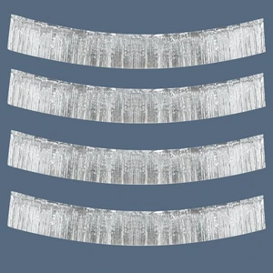 4 Pack Silver Fringe Garland, 40FT Metallic Foil Fringe Banner, Tinsel Garland, Silver Streamers Foil Fringe Curtain Fringe Trim for Birthday Wedding Christmas Graduation Party Decorations 4 Pack Silver Fringe Garland, 40FT Metallic Foil Fringe Banner, Tinsel Garland, Silver Streamers Foil Fringe Curtain Fringe Trim for Birthday Wedding Christmas Graduation Party Decorations