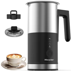 Electric Milk Frother and Steamer, 8.11oz/240ml Milk Steamer and Frother for Latte or Hot Chocolate, BPA Free, 4 Functions, Enjoy Perfect Milk Froth in 2 Min - Black Electric Milk Frother and Steamer, 8.11oz/240ml Milk Steamer and Frother for Latte or Hot Chocolate, BPA Free, 4 Functions, Enjoy Perfect Milk Froth in 2 Min - Black
