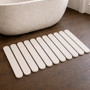 Foldable Stone Bath Mat Large 30" x 17" Diatomaceous Earth Quick Drying Non-Slip Bathroom Mat Super Absorbent Diatomite Mat, Durable & Easy to Clean, Modern (White, Large 30" x 17") Foldable Stone Bath Mat Large 30" x 17" Diatomaceous Earth Quick Drying Non-Slip Bathroom Mat Super Absorbent Diatomite Mat, Durable & Easy to Clean, Modern (White, Large 30" x 17")