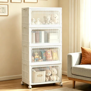 Stackable Storage Bins with Lid and Wheels, 128QT 4 Tier Closet Organizers | Plastic Storage Containers with Doors, 4 Pack Collapsible Organizer Box for Bedroom Dorm Office and Garage Stackable Storage Bins with Lid and Wheels, 128QT 4 Tier Closet Organizers | Plastic Storage Containers with Doors, 4 Pack Collapsible Organizer Box for Bedroom Dorm Office and Garage