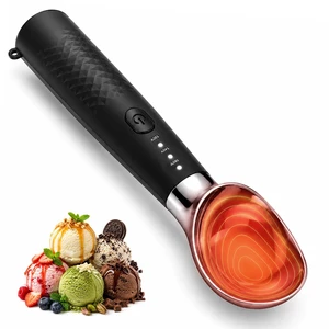 Heated Ice Cream Scoop, Rechargeable Electric Scoop with 3 Temp Levels | 120-160, IP67, 2600mAh Rechargeable, Ergonomic Heated Spoon for Hard Ice Cream, Gelato & Sorbet, Home & Shop Use Heated Ice Cream Scoop, Rechargeable Electric Scoop with 3 Temp Levels | 120-160, IP67, 2600mAh Rechargeable, Ergonomic Heated Spoon for Hard Ice Cream, Gelato & Sorbet, Home & Shop Use