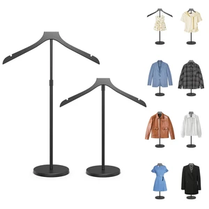 2 Pack Mannequin Torso, 20-34 Inch Adjustable Shirt Display Stand, Black | Stable Portable Garment Dress Form, Reusable Clothing Display Hanger for T-Shirts & Coats, Easy Install for Vendors and Shops 2 Pack Mannequin Torso, 20-34 Inch Adjustable Shirt Display Stand, Black | Stable Portable Garment Dress Form, Reusable Clothing Display Hanger for T-Shirts & Coats, Easy Install for Vendors and Shops