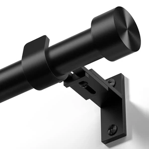 Curtain Rod 36-120 Inch, Black Heavy Duty Curtain Rods for Windows | 1 Inch Adjustable Long Window Treatment Rods, Modern Decorative Metal Drapery Pole, Solid Aluminum Finials, Easy Installation Curtain Rod 36-120 Inch, Black Heavy Duty Curtain Rods for Windows | 1 Inch Adjustable Long Window Treatment Rods, Modern Decorative Metal Drapery Pole, Solid Aluminum Finials, Easy Installation