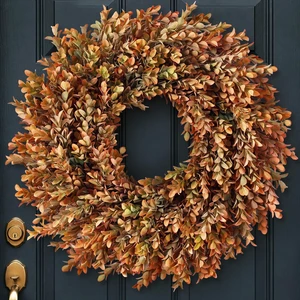 26" Artificial Fall Azalea Leaves Wreath for Front Door Decor(Orange-Green) | Full and Lifelike, Faux Outdoor Plant, Fake Autumn Wreath, Ideal for Walls/Window/Porch/Fireplaces/Farmhouses/Home Decor 26" Artificial Fall Azalea Leaves Wreath for Front Door Decor(Orange-Green) | Full and Lifelike, Faux Outdoor Plant, Fake Autumn Wreath, Ideal for Walls/Window/Porch/Fireplaces/Farmhouses/Home Decor