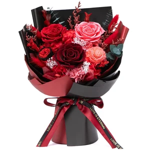 Flowers for Delivery Preserved Flower Bouquet Forever Fresh Flowers Birthday Gifts for Women Mom Anniversary Red Real Rose Gifts for Grandma Wife Girlfriend Sister Her from Daughter Flowers for Delivery Preserved Flower Bouquet Forever Fresh Flowers Birthday Gifts for Women Mom Anniversary Red Real Rose Gifts for Grandma Wife Girlfriend Sister Her from Daughter