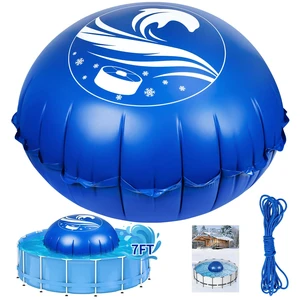 7 FT Pool Pillows for Above Ground Pools, Winter Pool Cover Pillow | Heavy-duty, cold-resistant 0.5mm PVC pool air pillow with rope, ice equalizer for winter pool covers, closing and winterizing 7 FT Pool Pillows for Above Ground Pools, Winter Pool Cover Pillow | Heavy-duty, cold-resistant 0.5mm PVC pool air pillow with rope, ice equalizer for winter pool covers, closing and winterizing
