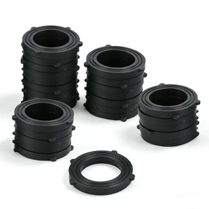 50 Pack Garden Hose Washers, Heavy Duty Black Rubber Leak Proof, Fits All Standard 3/4 Inch Garden Hoses and Faucet Fittings 50 Pack Garden Hose Washers, Heavy Duty Black Rubber Leak Proof, Fits All Standard 3/4 Inch Garden Hoses and Faucet Fittings
