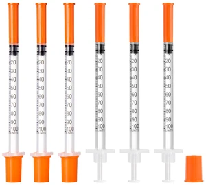 30PACK 1ml/cc Syringe, U-100 31G 5/16" (8mm) Disposable Syringe | Individually Wrapped Lab Supplies 30PACK 1ml/cc Syringe, U-100 31G 5/16" (8mm) Disposable Syringe | Individually Wrapped Lab Supplies